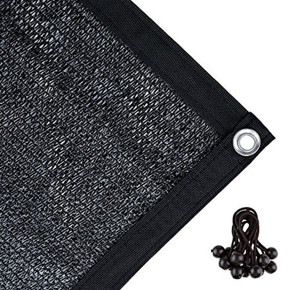 Agfabric 70% Sunblock Shade Cloth with Grommets for Garden Patio 10’ X 12’, Black - size: 10 x 12 ft - 70%