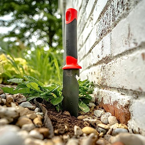 Root Slayer 16211 Heavy Duty Soil Knife, Red - style: Contemporary