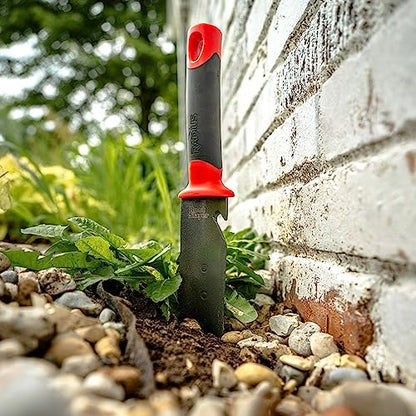 Root Slayer 16211 Heavy Duty Soil Knife, Red - style: Contemporary