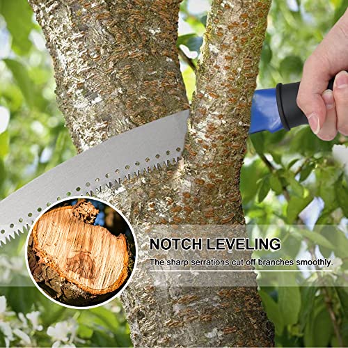 Pole Saws for Tree Trimming, 10 FT Long Extension Pruning Saw, Lightweight Stainless Steel Extension High Pole Pruning Pole Saw with Blade for Trimmer Yard Garden and Patios Trees Branches - size: 10 FT