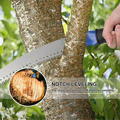 Pole Saws for Tree Trimming, 7.5 FT Long Extension Pruning Saw, Lightweight Stainless Steel Extension High Pole Pruning Pole Saw with Blade for Trimmer Yard Garden and Patios Trees Branches - size: 7.5 FT