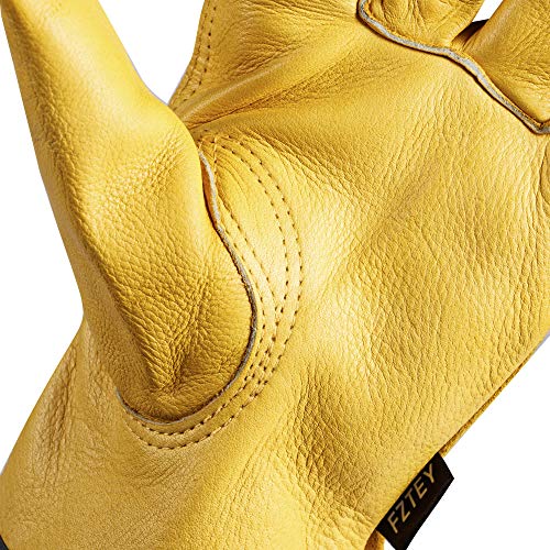 2 Pairs Heavy Duty Thorn Proof Gardening Gloves For Men & Women - size: Large (Pack of 2)