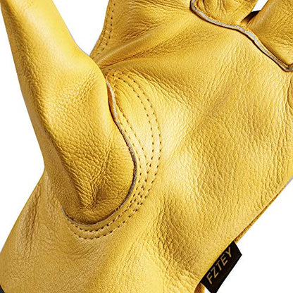 2 Pairs Heavy Duty Thorn Proof Gardening Gloves For Men & Women - size: Large (Pack of 2)