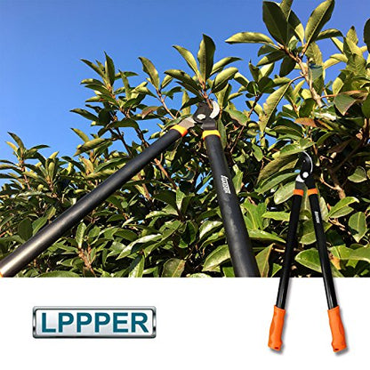 Coarbor 3 Piece Garden Tools Hedge Shear Trimmer Bypass Lopper Pruning Shears Ideal for Tree Branches Pruning Sharp Shrubs and Other Yard Work