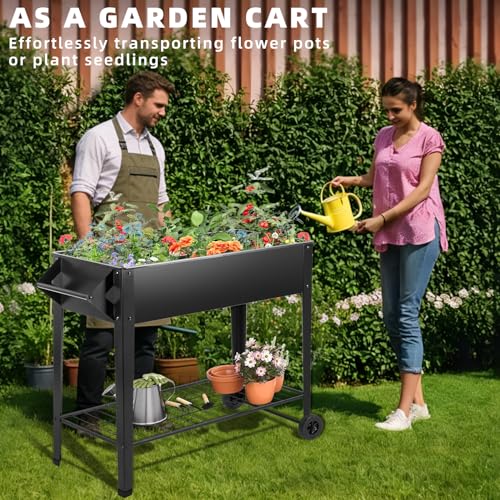 Kendane 32" Elevated Raised Garden Bed Outdoor