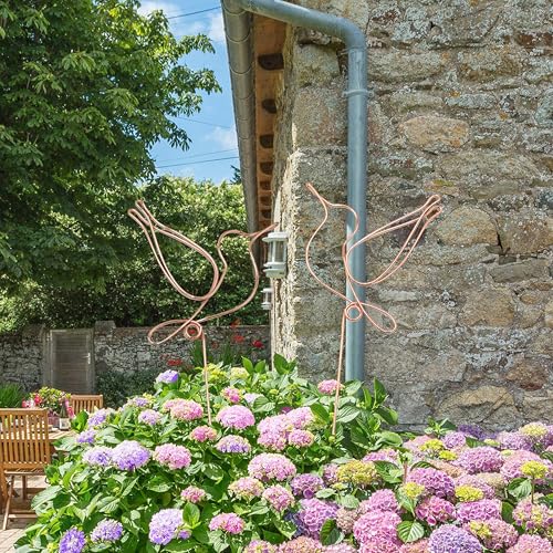 Hummingbird Decorative Garden Stakes Set of 2,Hummingbirds Metal Wire Decor
