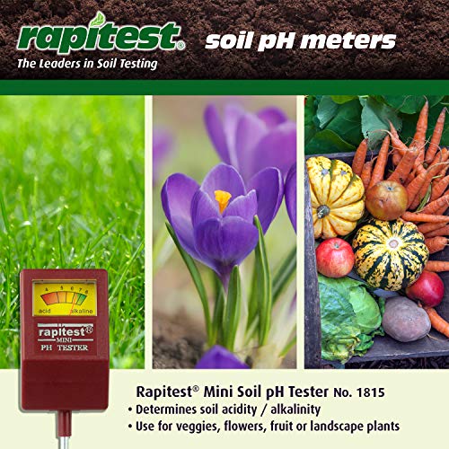 Rapitest Soil pH Tester for testing soil pH quickly and accurately. Test fruits, flowers, vegetables and lawns - style: Soil pH Tester