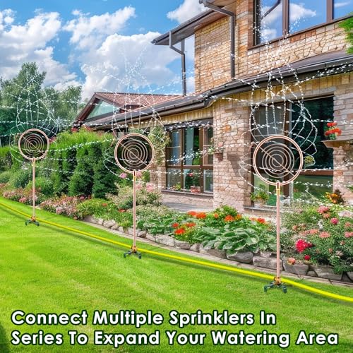 34" Ornamental Sprinkler, 360° Rotating, Circle Ring - style: Circle Ring