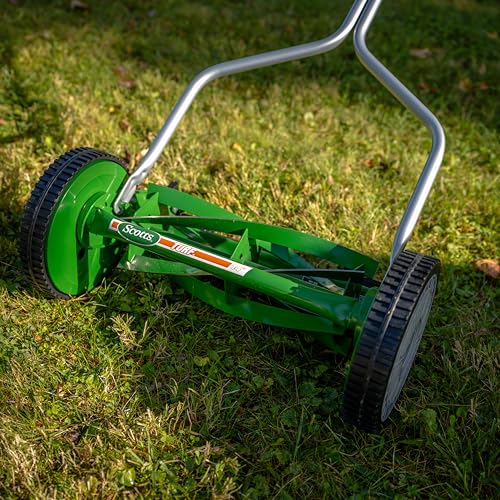 Scotts 304-14S 14-Inch 5-Blade Push Reel Lawn Mower, Green - size: 14-Inch, 5-Blade