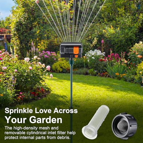 Oscillating Sprinkler with Aluminum Riser(Spike) - style: Spike