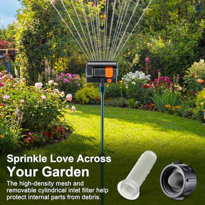 Oscillating Sprinkler with Aluminum Riser(Spike) - style: Spike