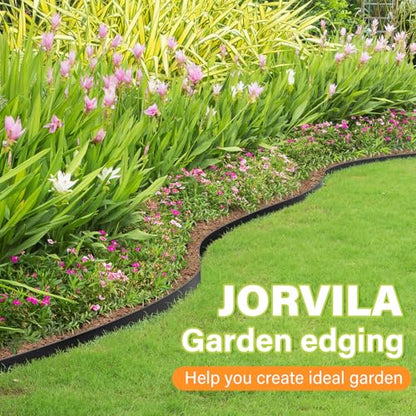 Jorvila No Dig Landscape Edging Kit, 1.5" x 100' Plastic Garden Edging - size: 1.5in x 100FT