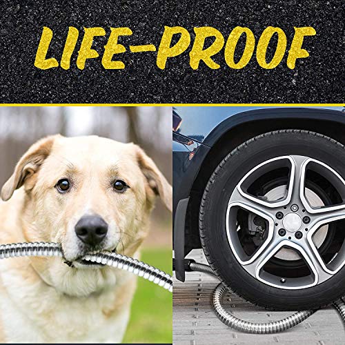 BIONIC STEEL PRO 75 Ft Metal Garden Hose with Brass Nozzle - size: 75 Feet