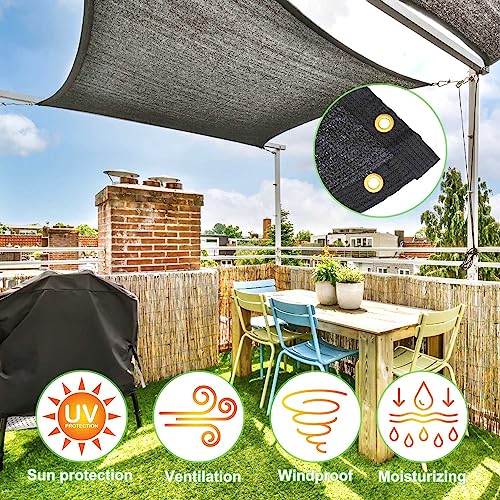 Mklsit 40% Shade Cloth for Garden, 10x20 FT Breathable Sun Shade Mesh Tarp - size: 10ft x 20ft 40%