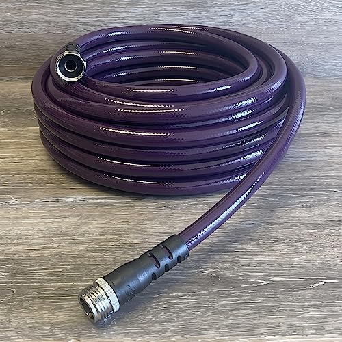 Water Right Polyurethane Garden Hose, 100 Ft, Non-toxic, 1/2” ID, Eggplant - color: Eggplant, size: 100-Foot, style: Brass Fittings