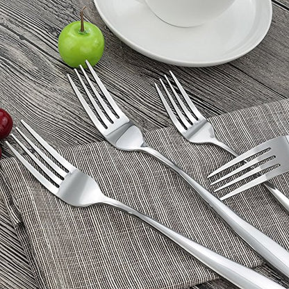 16-Piece Stainless Steel Dinner Forks, 8.27-INCH