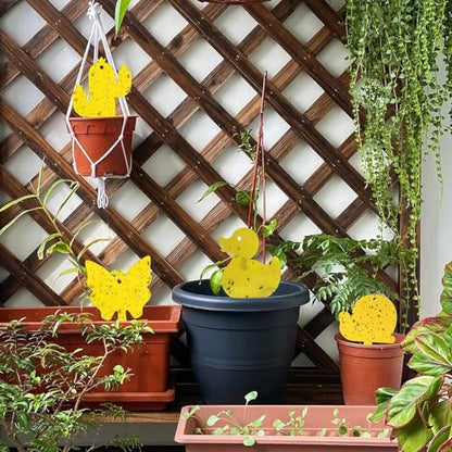 Gideal 36-Pack Dual-Sided Yellow Sticky Traps for Flying Plant Insect Fungus Gnats Flies Aphids Leafminers Thrips