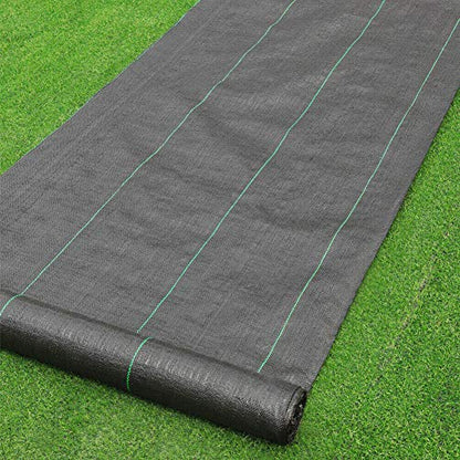 Petgrow Heavy Duty Weed Barrier Landscape Fabric 4FTx100FT - size: 4FTx100FT