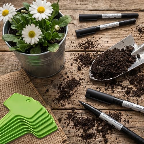 30 Pcs Seed Envelopes, 30 Pcs Plant Labels and 1 Plant Marker (Green) - color: Green
