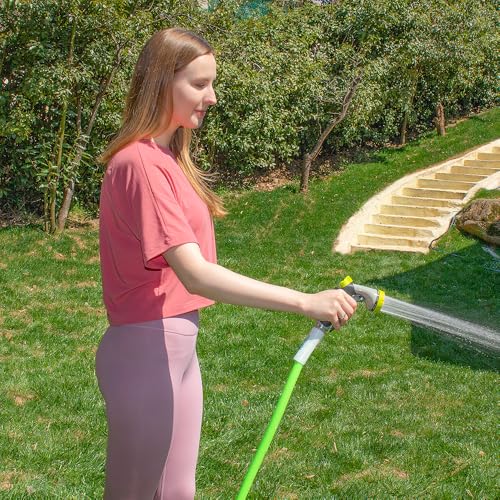 FEVONE Hybrid Polymer Garden Hose 75 ft, Heavy Duty Water Hose - color: Green, size: 75FT
