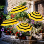 4 Pack Plant Umbrellas, Bee, Yellow 3 - color: Yellow 3, size: Bee
