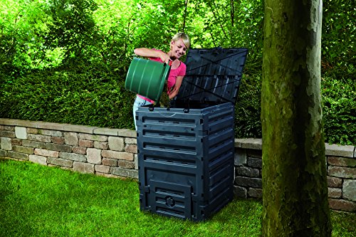 Exaco Trading Company 628001 Exaco Eco Basic Compost bin, 120-Gallon, Black