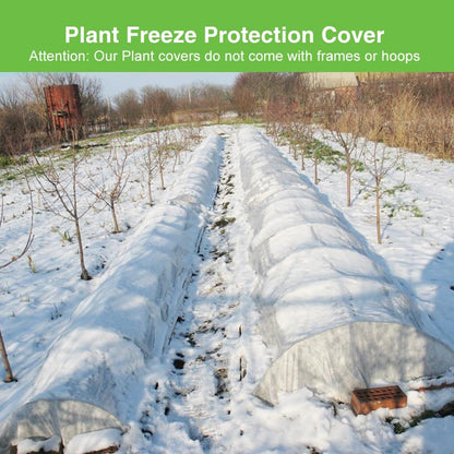 Plant Covers Freeze Protection 10x20ft Frost Cloth for Winter Outdoor - size: 10'x20'