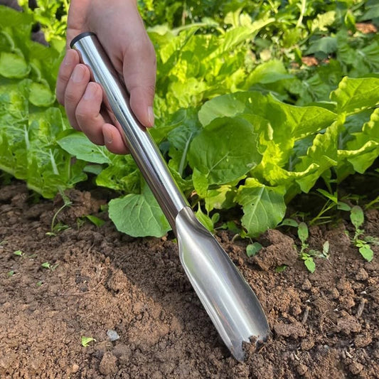 Stainless Steel Garden Trowel Narrow Point Blade Compact Handheld Tool for Potting Weeding Digging Planting, Crew Cut - color: crew cut