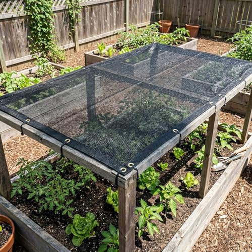 ShadeMart 50% Black Sun Shade Cloth 12' x 24' UV Block for Garden Plants - color: Black, size: 1 2' X 2 4'