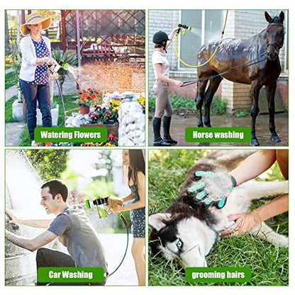 Upgraded Dog Wash Hose Attachment, 8-in-1 Sprayer Mode Garden Hose Nozzle