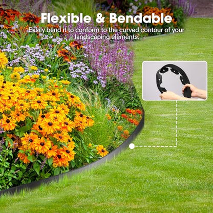 VIVOSUN Landscape Edging Kit 33ft Long 2in High