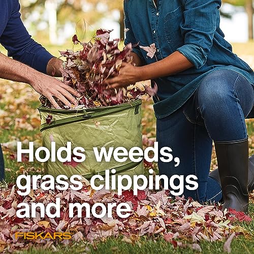 Fiskars 30-Gallon Kangaroo Collapsible Pop Up Garden Bag for Yard Waste