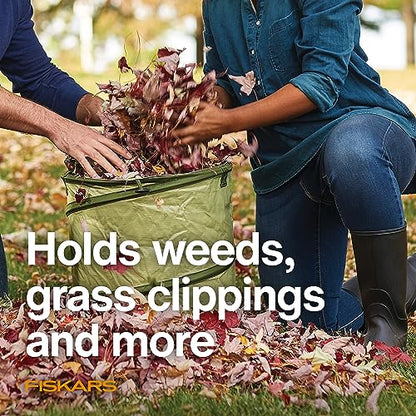 Fiskars 30-Gallon Kangaroo Collapsible Pop Up Garden Bag for Yard Waste