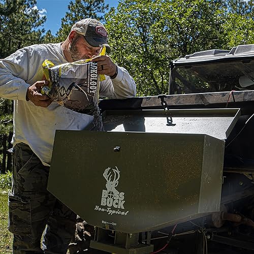 Boss Buck ATV Seeder Spreader with Wireless Control, 80 lb Capacity