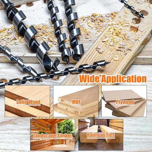 3/4 Inch x 17 Inch Auger Drill Bit for Wood,3/4 Inch Hex Shank - size: 3/4" x 17"