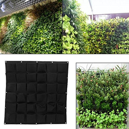 Ogrmar 36 Pockets Wall Planter Breathable Vertical Garden Planter Grow Bag - size: 36 Pockets