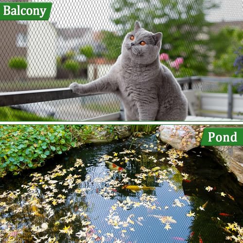 8 X 100 Ft Garden Netting, 5/8in Mesh Heavy Duty Bird Netting for Vegetable, Fruit Trees, Blueberry Bush Protection, Reusable Poultry Netting Against Birds, Deer, Rabbit and Cat, Chicken Coop Net - size: 8 X 100 Ft