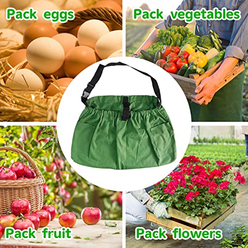 Boczif Gardening Apron with Pockets, Garden Harvest Apron