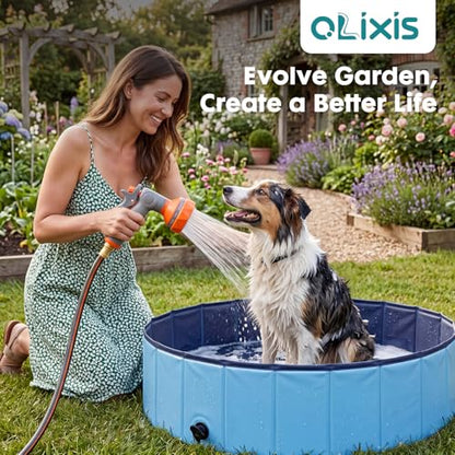 OLIXIS Retractable Garden Hose Reel, 1/2'' x 100 ft Water Hose with Nozzle - size: 1/2" x 100 FT