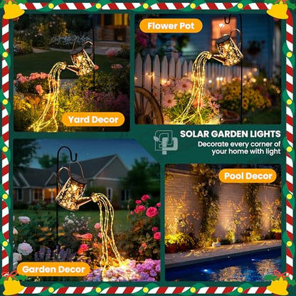 Solar Watering Can Lantern for Outside, Hanging Gift - size: Large - 1 Pack
