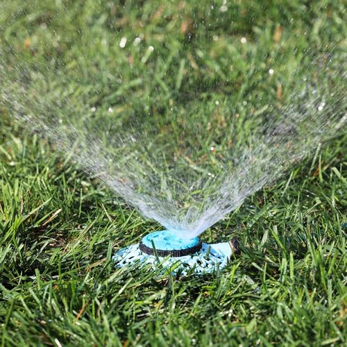 Melnor 65101-AMZ Sprout Metal 8-Pattern Sprinkler and QuickConnect Product Adapter Amazon Bundle, Gooseberry Green - color: Gooseberry Green