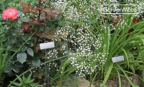 GardenMate 100-Pack Weatherproof Large Zinc Metal Plant Labels, Height 11.5", Label Area 3 1/2 x 1 1/4" - size: 100-Pack, style: 11.5'' Large Zinc