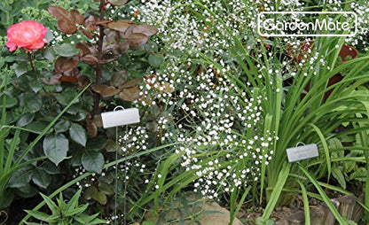 GardenMate 100-Pack Weatherproof Large Zinc Metal Plant Labels, Height 11.5", Label Area 3 1/2 x 1 1/4" - size: 100-Pack, style: 11.5'' Large Zinc