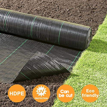 Petgrow Heavy Duty Weed Barrier Landscape Fabric for Outdoor Gardens - size: 4FTx250FT