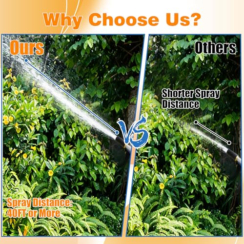 JOEJET Adjustable Long Range Downstream Injection Nozzle Kit 2-2.5 GPM - size: 45 FT, style: 2-2.5 Gallons