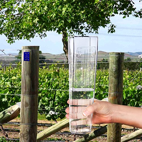 Professional Outdoor Rain Gauge 6 Inch Capacity