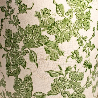 7.7" Large Green Plant Pots, Farmhouse Ceramic Flower Pots without Drainage - color: Distressed Sage, size: Large - No Drain Holes