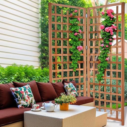 All Things Cedar 2-Piece Trellis Panel Set, 66 x 84 Inch - size: 2- Panel Set
