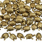 Civaner 50 Pcs Small Turtles, Mini Brass Figurines, Small Metal Tortoise - style: Turtle