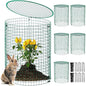 Hiboom 6 Pack Garden Plant Protectors from Animals with Stakes, 16 * 13 in